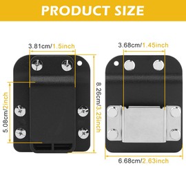 Tape Measure Holder Tac-tical Tape Measuring Belt Clip Drill Holster Tool Belt with Belt Clip Low-Profile Tape Holster Suitable for Measuring Tape Drill(COLOR:black)