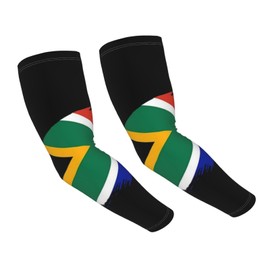 Cute South Africa Flag Cooling Arm Sleeves Women Men South African Sun Protection Sleeves Running Golf Cycling Arm Sleeves