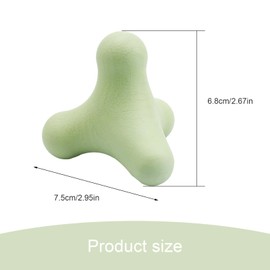 HJIAMA Massage Ball Four Corners Massage Ball Arch Support Three Sided Adjustment Deep Massage Ball Massage Green for Shoulders Neck Hands Feet