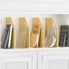 sandpaint 4 Pack Wood Tray Dividers for Cabinet, Cookie Sheet