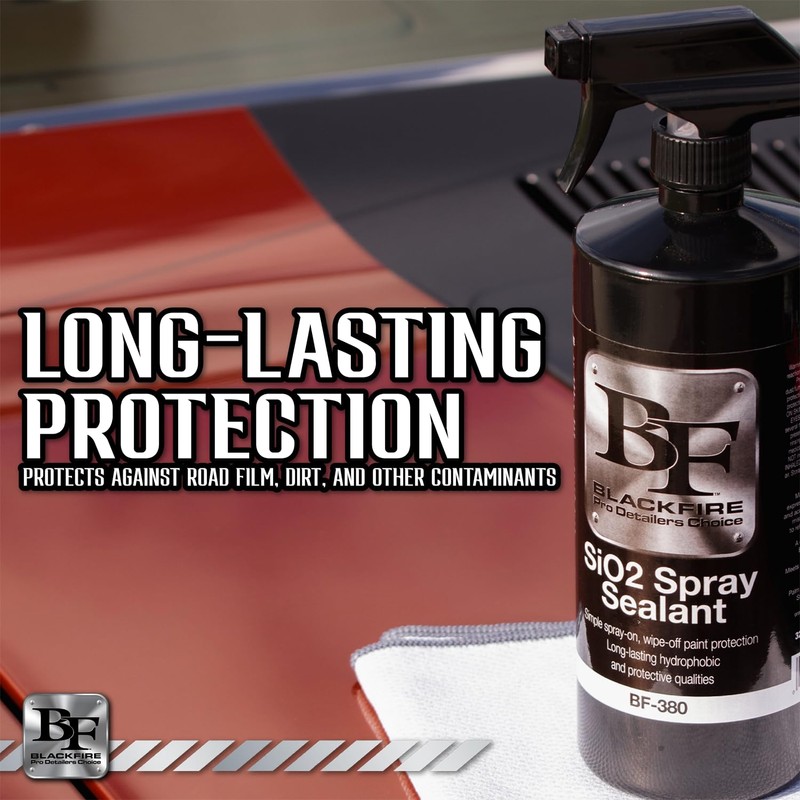 Blackfire SiO2 Spray Sealant BF-380 - Quick Spray-On, Wipe-Off Protection,
