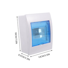 Operitacx 2Pcs Distribution Protection Box for Circuit Breaker Weatherproof Electrical Panel with Stylish Transparent Cover for Outdoor Use