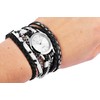 Excellanc 1900180 Women's Watch Faux Leather Metal Wrap Bracelet Press