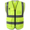 XIAKE 5 Pockets High Visibility Reflective Safety Vest for Men