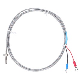WRNT‑02 M8 K-Type Thermocouple , Scanners & Testers Temperature Probes & Sensors Sensor Wire Screw Temperature Probe Red Black Temp Measuring Probe 0-600℃