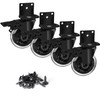 8T8 Side Mount Caster Wheels 3 Inch L Shaped Plate