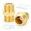 TAILONZ PNEUMATIC 2PCS Brass Check Valve 1/2" Male to 1/2"