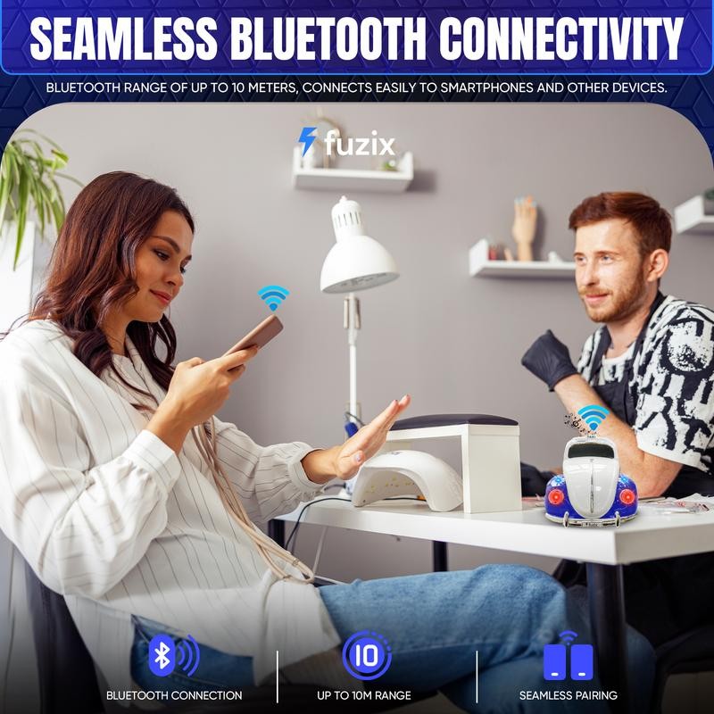 Fuzix WS-1958 Car Bluetooth Portable Speaker with LED AUX USB