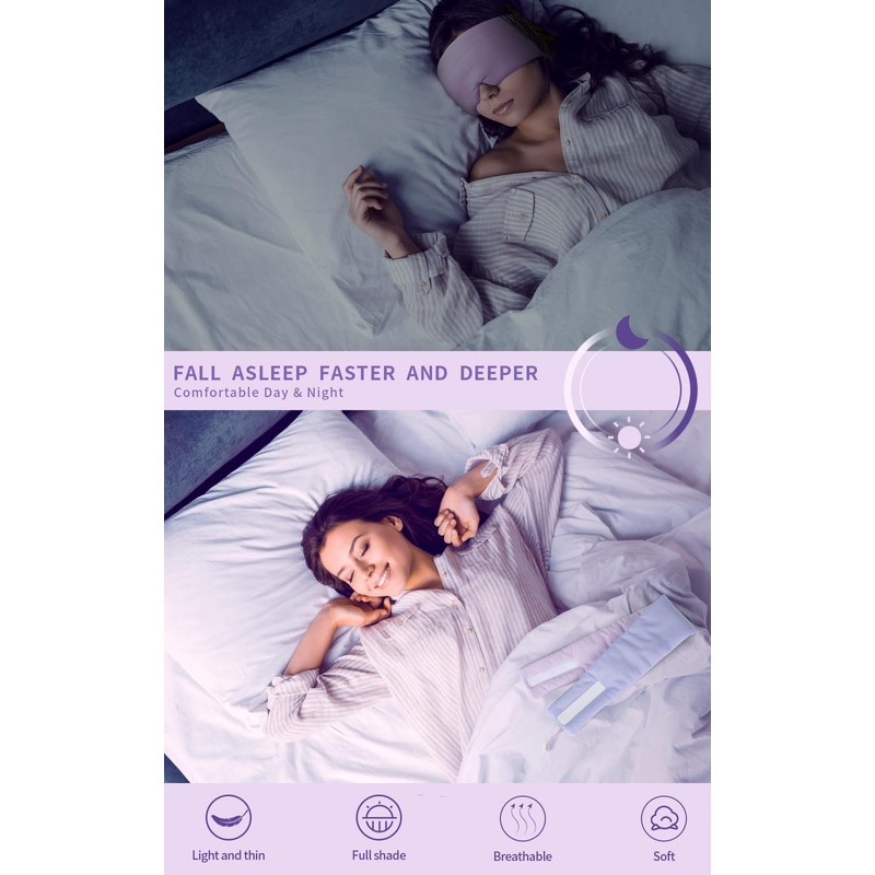 Aosun Sleep Mask, 100% Blackout Eye Mask for Women and