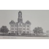 11x14 Print "Parker County Courthouse-Wea