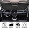 Bilisin Front Windshield Sun Shade Compatible with Lexus is，Lychee Pattern