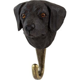 WILDLIFEGARDEN WG4490 Labrador Retriever Hand Carved Wall Hook