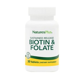 Nature's Plus Biotin Folic Acid, 30 Tabs
