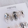 [Premium Nails] V Cuts Handmade Nail Tips - Skeletor /