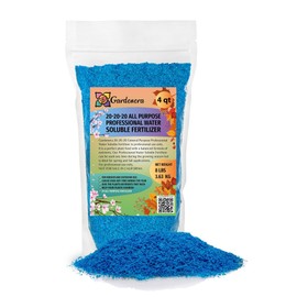 𝐁𝐄𝐒𝐓𝐒𝐄𝐋𝐋𝐄𝐑 20-20-20 Water-Soluble Fertilizer – Powder for Liquid Plant Food for Indoor & Outdoor Plants, Orchids, Vegetables, Lawns, Flowers – 20 20 20 Fertilizer - 4 Quarts