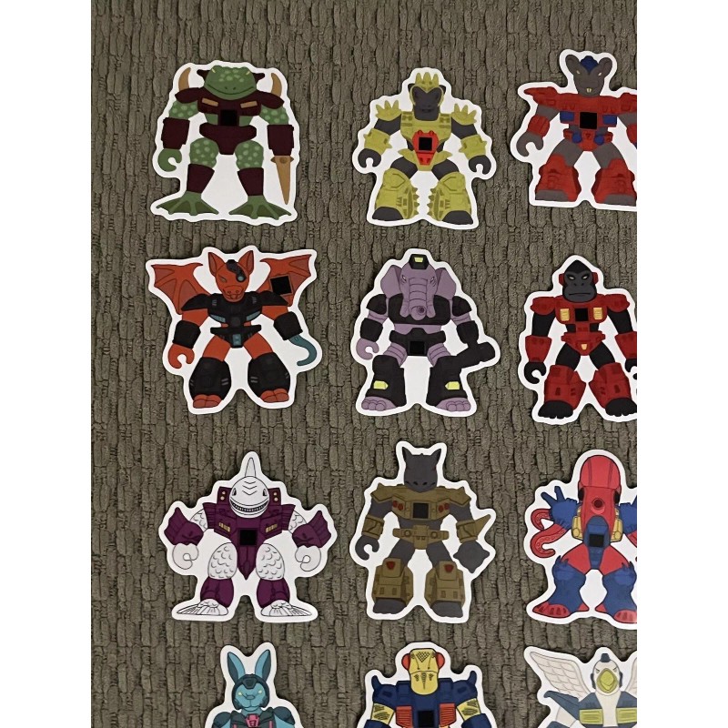Unbranded Battle Beasts Custom Vinyl stickers Hasbro - 2.5” Beast