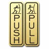 Imprue Door Sign -Classic Fun Push Pull Door Sign (Red)