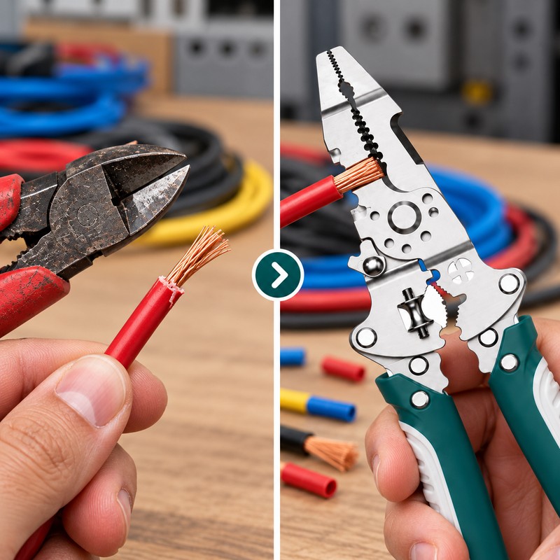 Multifunction Wire Stripper Pliers – Crimper, Cutter & Electric Cable
