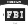 2PCS FBI Patch, Hook and Loop Embroidered Patch for Workwear,