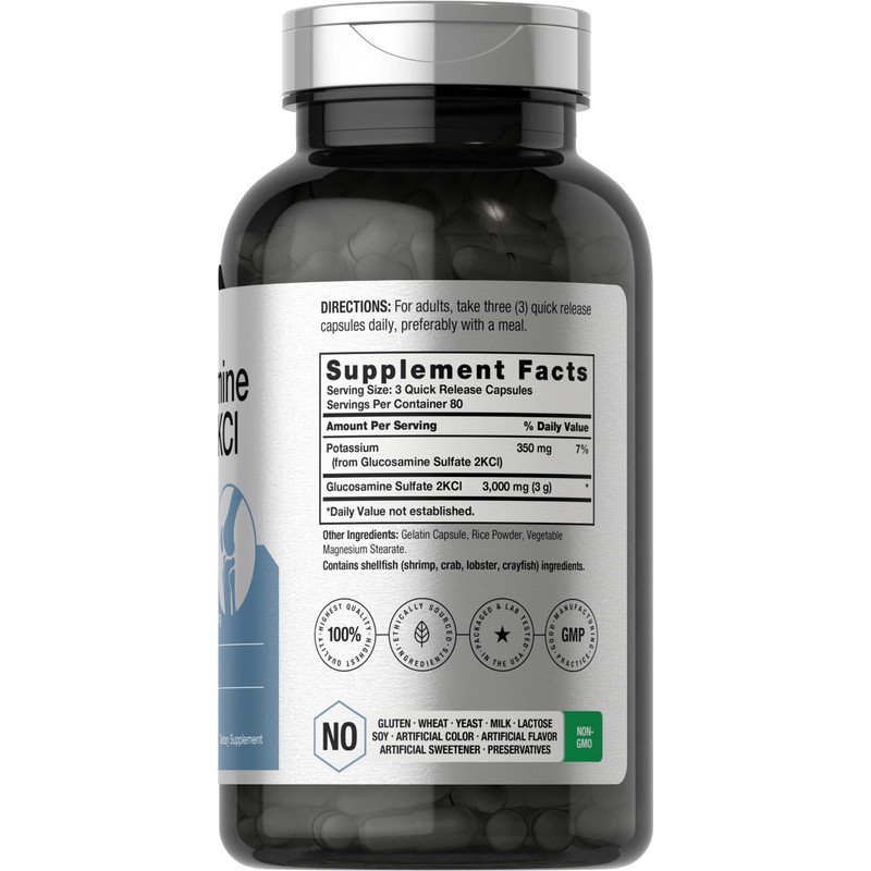 Horbäach Glucosamine Sulfate 2KCI with Potassium | 3000mg | 240