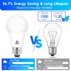 E ENERGETIC LIGHTING 75 Watt Light Bulbs, Super Bright 1200LM,
