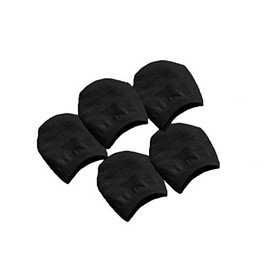 Whyme 5 Pairs Womens Cotton Toe Topper No Show Invisible Half Liner Socks for high heels, Black, One Size