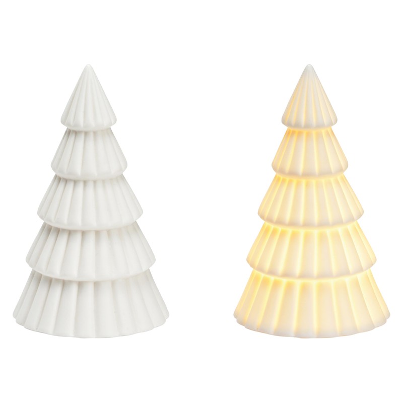 Schmucks HOME Christmas Decoration Illuminated 2 x Christmas Tree Decoration