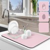 Dish Drying Mat for Kitchen Counter, 16"x24" Dish Drying Pad