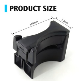 Cup Holder Fit for Toyota Tacoma 2005-2015, Centre Cup Holder Divider Insert, Folding Retractable Design ABS Plastic Cup Holder Clip, OEM #55604-04010 55604-35050 (Black)