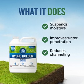 Turf Titan Hydro Holder Wetting Agent - Suspends Moisture in Your Grass Soil, Improves Water Drainage & Nutrient Uptake in Your Turf Grass, Promoting Healthy Soil - Covers 8,000 sq ft (32 oz)