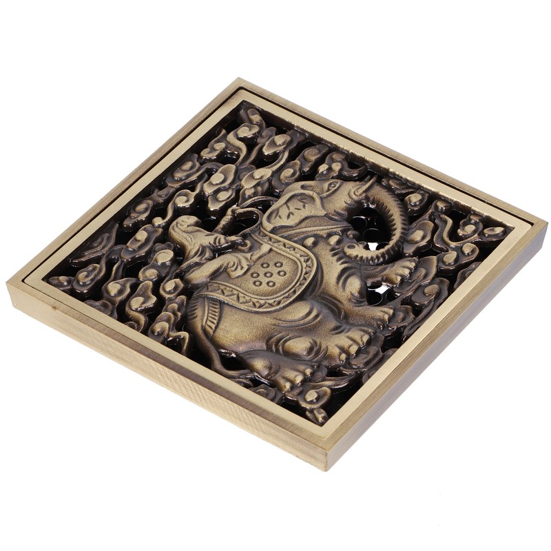 Floor Drain Antique Full Copper Shower Drain Kit for Kitchen