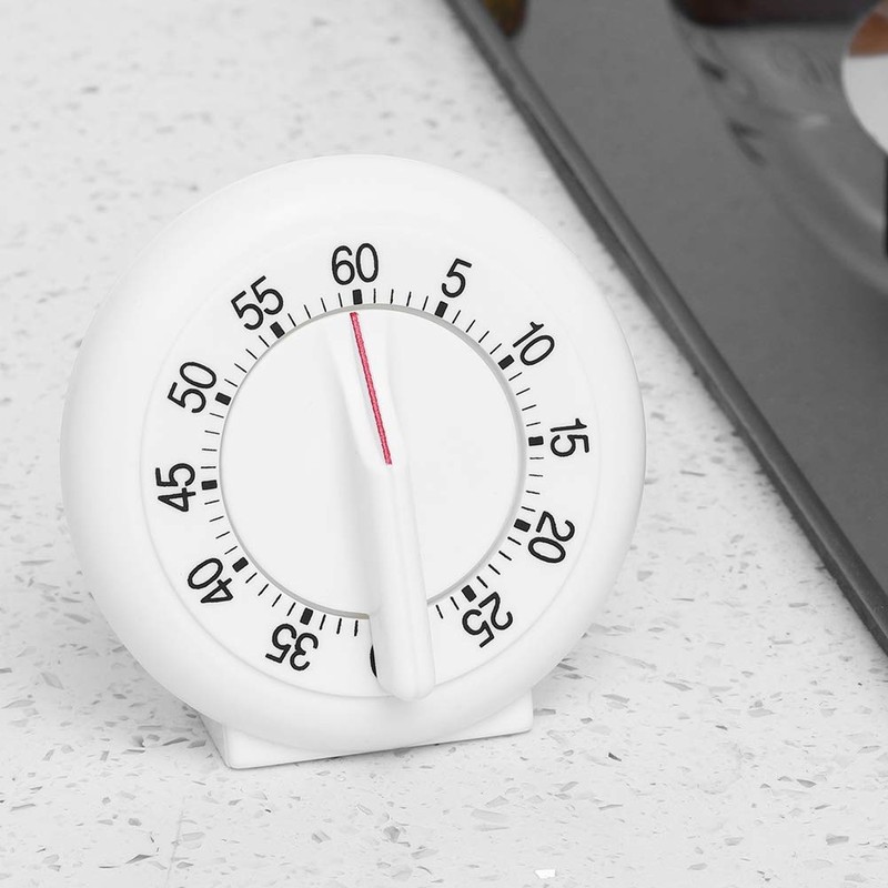 Jeffergarden Kitchen Clock 60 Minute Timer Mechanical Round Shape Kitchen