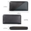 GROOVE GEAR ggs-1043 Genuine Leather Switching Wallet, Men's, Bi-Color, Long
