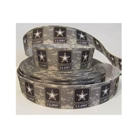 Generic New 1 inch Grosgrain Ribbon US Army CAMO Printed are for Hair Bows Crafts Gifts and More. (3 Yards), green, 437347347