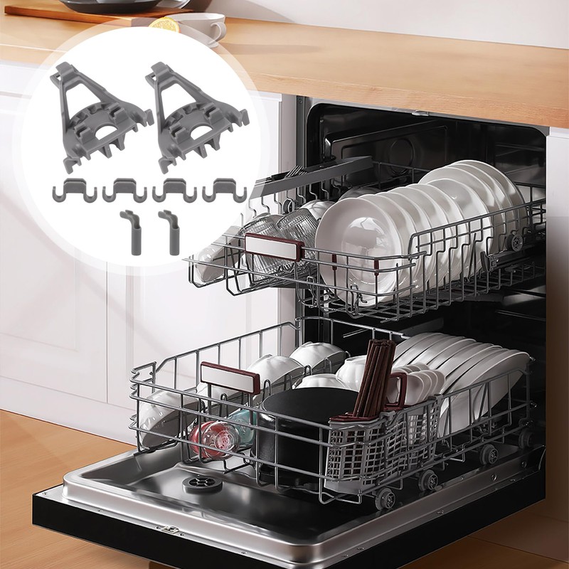 Walmine Grey 00428344 Dishwasher Bearing Lower Rack Flip Tine Clip