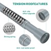 Silver Grey Adjustable Shower Curtain Rod 28-64 Inches 1pc, 7/8"