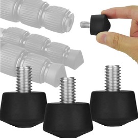 3 Pcs Tripod Foot Pad Tripod Accessories Rubber Butcher Replacement Nonslip Tripod Monopod Foot Pad 3/8" Thread Tripod Foot Pad Replacement Anti-Slip Stable Photography Accessories