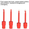 Greluma 2pcs 4mm Banana Plug to Mini Grabber Test Hook