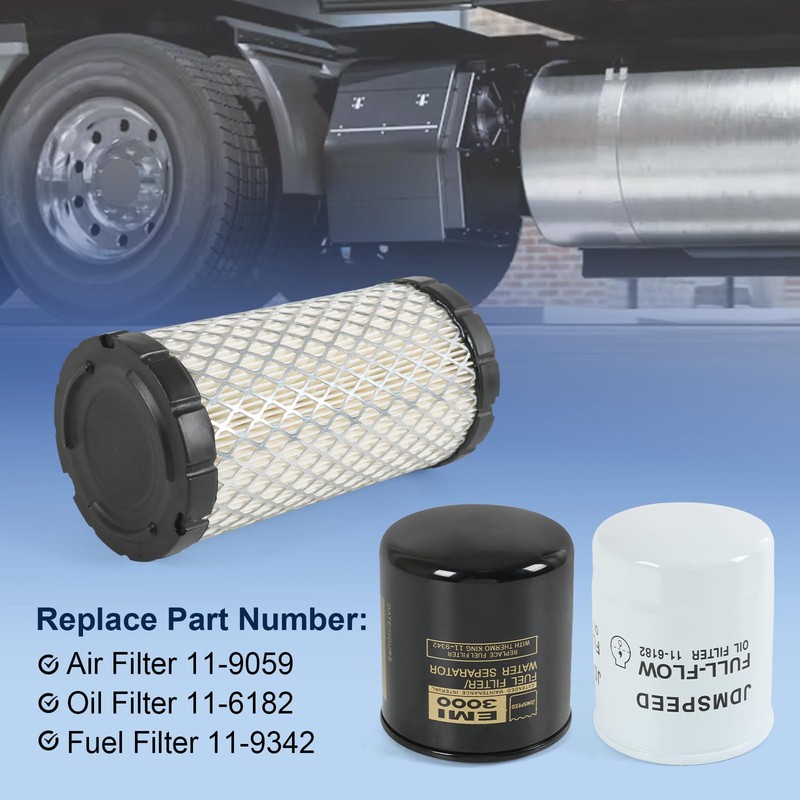 RUIANOMG 11-9059 Air Filter 11-6182 Oil Filter 11-9342 Fuel Filter