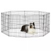New World Pet Products 30" Foldable Black Metal Dog Exercise
