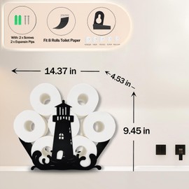 Teaeeno Mushroom Toilet Paper Holder,Funny Toilet Paper Storage,2025 New Animal Paper Storage for Bathroom,Standing Toilet Paper Storage,Metal Toilet Paper Storage Decor Organizer Hold Extra 8 Rolls