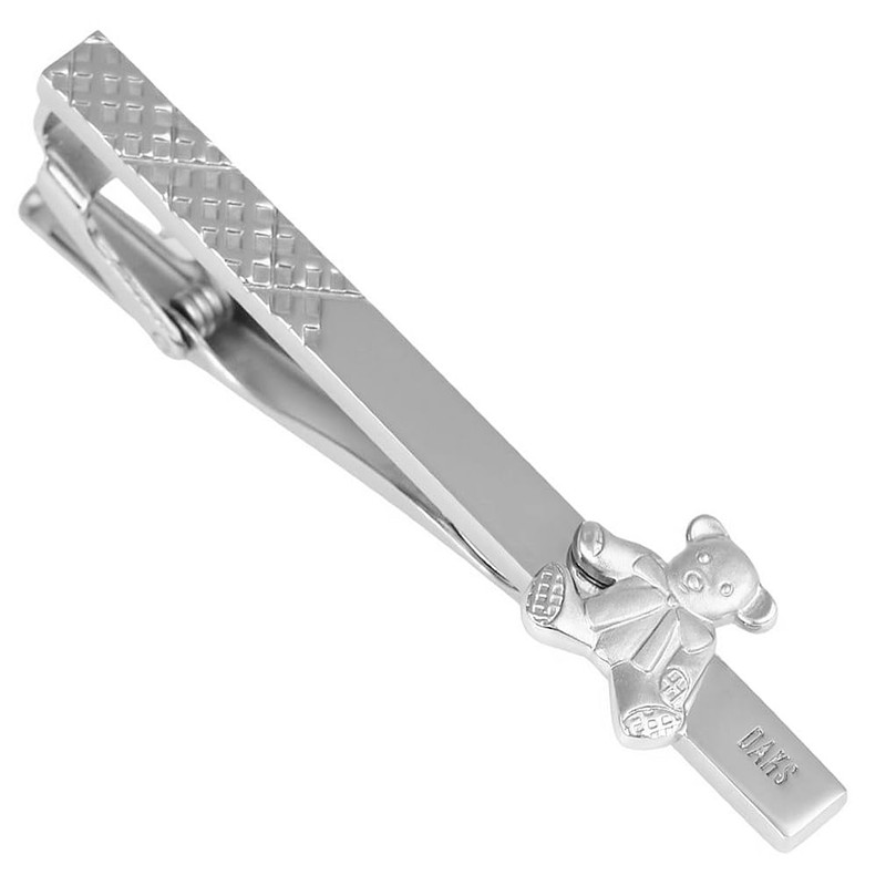DAKS dt5134 Teddy Bear Tie Clip, Tie Bar, Tie Clip,