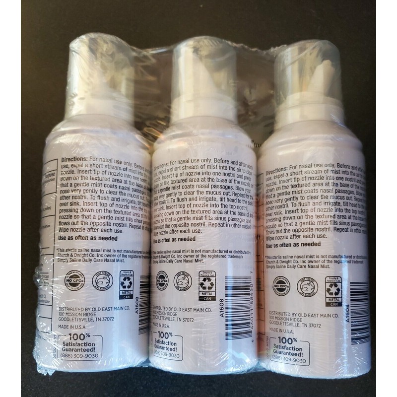 DG Health Saline Nasal Spray Allergy Spray, Congestion Spray 3