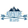 Samunshi® Adventure Begins Lettering Sticker Car Sticker Windscreen Sticker Motorcycle