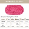 HARFINGTON 2Skeins Velvet Yarn Chenille Yarn 2x100g/7.1oz 174 Yards Total