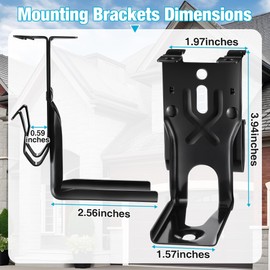 Ceoighe 4 Pcs Garage Door Sensors Bracket, Replacement for 41A5034 Safety Sensor Kit Brackets, Compatible with Craftsman/Chamberlain/Liftmaster Garage Door Sensor