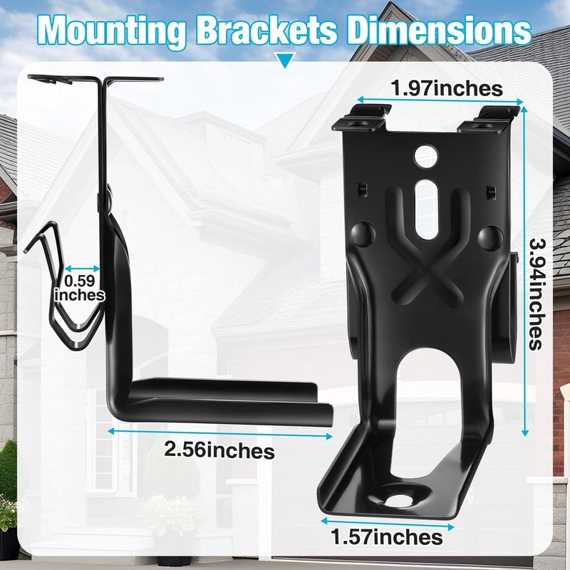 Ceoighe 4 Pcs Garage Door Sensors Bracket, Replacement for 41A5034