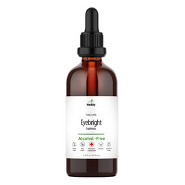 Herbity Eyebright Tincture – Alcohol-Free Liquid Extract for Eye and Sinus Support – Vegan, Non-GMO, Gluten-Free – (3.4 fl oz)