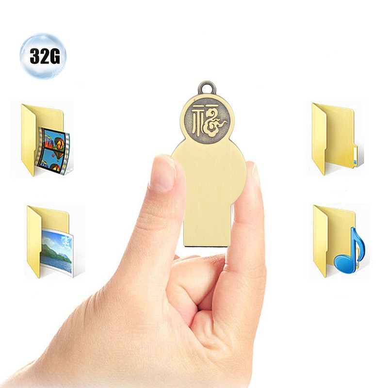 USB Flash Disk Portable Waterproof Metal 2.0 Drive Storage Memory