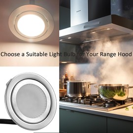 Drart Range Hood Light Bulbs, LED Stove Appliance Light Bulb, Kitchen Cooker Light Replacement, Under Cabinet Lights Replacement, Recessed Closet Light AC/DC12V, Warm White 3000K